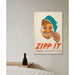Poster Tweede Wereldoorlog - Zipp it. Careless talk costs lives door Leonard Raven-Hill