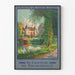Poster Tourlaville vintage – Het kasteel aan het water