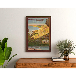 Affiche Urville-Landemer vintage – La Hague pittoresque près de Cherbourg