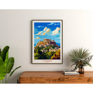 Affiche Vintage Athènes