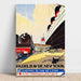 Poster Vintage Parijs Le Havre New York