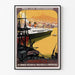 Marseille Vintage Poster — framed artwork on a wall
