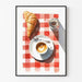 Poster decoratie keuken - Café Croissant