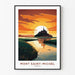 Poster van de Mont Saint-Michel Vintage