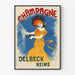 Vintage reclameposter - Champagne Delbeck