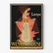 Vintage poster - Westinghouse lamp door Mich