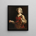 Sint Cecilia - Na Guido Reni — ingelijst kunstwerk aan de muur