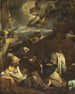 Aankondiging aan de herders - Na Jacopo Bassano — weergave van het kunstwerk