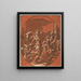 Circé - Na Parmigianino — ingelijst kunstwerk aan de muur