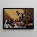 Natuurstudie met Krab en Fruit - Na Pieter Claesz — ingelijst kunstwerk aan de muur