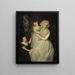 Portret van een dame met haar kinderen - Na Thomas Gainsborough — ingelijst kunstwerk aan de muur