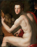 Portret van Cosme I de Medici als Orpheus - Agnolo Bronzino — weergave van het kunstwerk