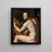 Portret van Cosme I de Medici als Orpheus - Agnolo Bronzino — ingelijst kunstwerk aan de muur
