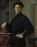 Portret van een jonge man - Agnolo Bronzino — weergave van het kunstwerk