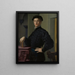 Portret van een jonge man - Agnolo Bronzino — ingelijst kunstwerk aan de muur