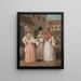 Een bruidsmeisje uit de Antillen en twee andere vrije gekleurde vrouwen - Agostino Brunias — ingelijst kunstwerk aan de muur
