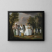 van vrouwen van kleur met hun kinderen en dienaren in een landschap - Agostino Brunias — ingelijst kunstwerk aan de muur
