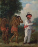 Een man van Antilliaanse afkomst leidt twee Caribische vrouwen met een kind - Agostino Brunias — weergave van het kunstwerk