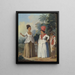 van Antilliaanse vrouwen met een kind en een zwarte dienaar - Agostino Brunias — ingelijst kunstwerk aan de muur