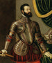portret van commandant Alfonso d'Avalos Marchese del Vasto - Agostino Galeazzi — weergave van het kunstwerk