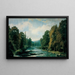 Berglandschap - Agustín de Riancho — ingelijst kunstwerk aan de muur