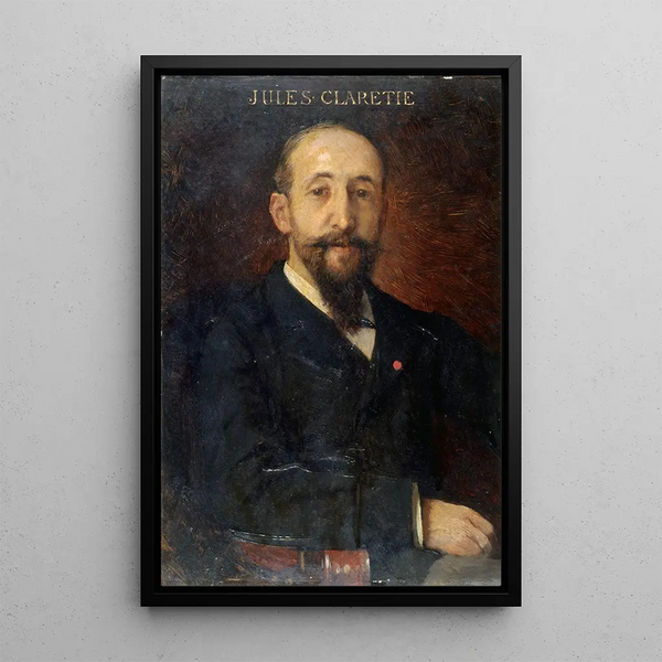 Jules Claretie 1840-1913 administrator of the Comédie-Française - Aimé Morot — framed artwork on a wall