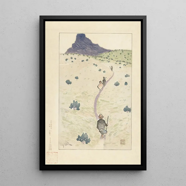 Le mont Rokko - Akamatsu Rinsaku — framed artwork on a wall