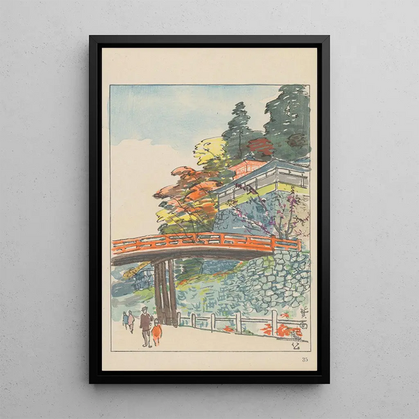 Minoo National Park - Akamatsu Rinsaku — framed artwork on a wall