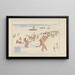 Beach of Sakai Ohama - Akamatsu Rinsaku — framed artwork on a wall