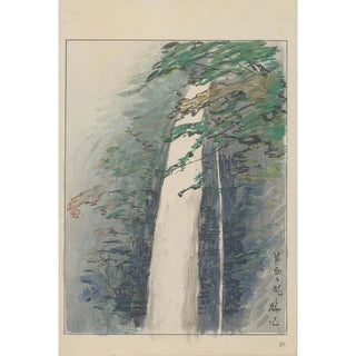 Akamatsu Rinsaku - The waterfall at Minoo National Park.webp