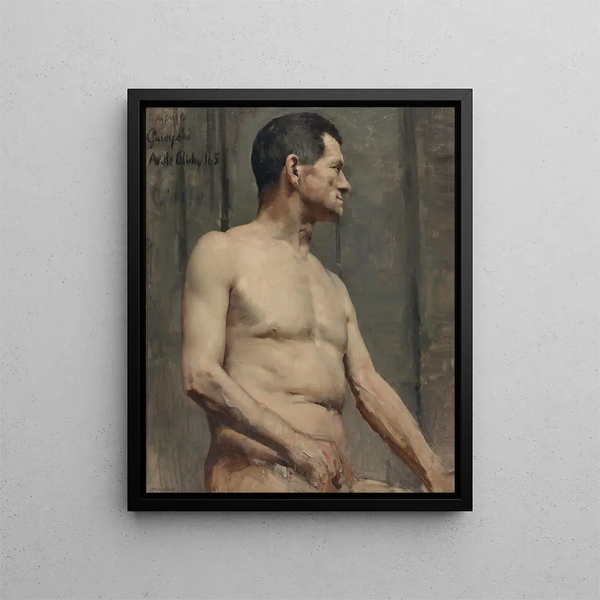 Mannelijk naaktmodel - Akseli Gallen-Kallela — ingelijst kunstwerk aan de muur