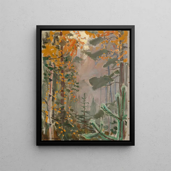 Landschapschilderij herfst - Akseli Gallen-Kallela — ingelijst kunstwerk aan de muur