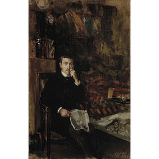 Akseli GallenKallela - Bohme Portrait Of The Norwegian Artist C A Drnberger.webp