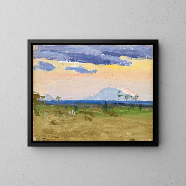 Kilima Ndjaro 22 VI - Akseli Gallen-Kallela — framed artwork on a wall