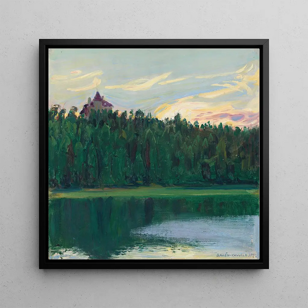 Akseli GallenKallela - Lakeside Landscape.webp