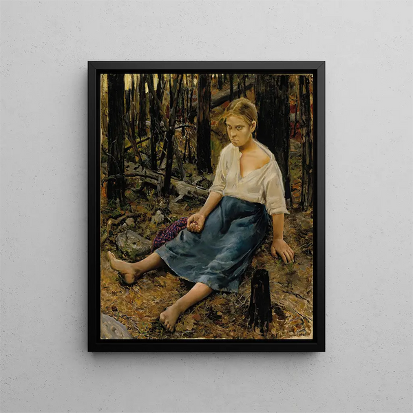 Verloren - Akseli Gallen-Kallela — ingelijst kunstwerk aan de muur