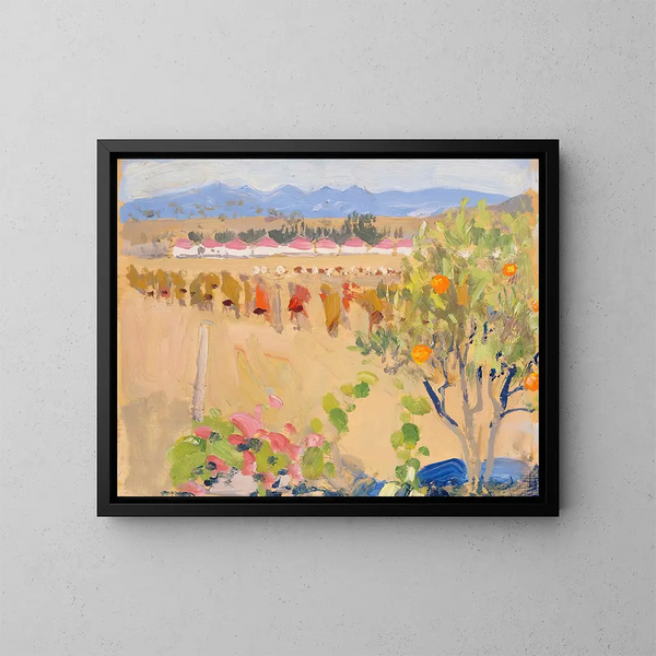 Outside Nairobi - Akseli Gallen-Kallela — framed artwork on a wall