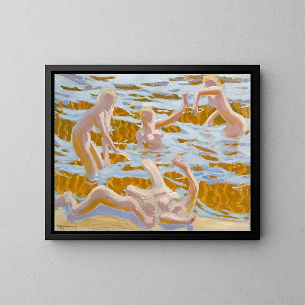 Oceanids - Akseli Gallen-Kallela — framed artwork on a wall