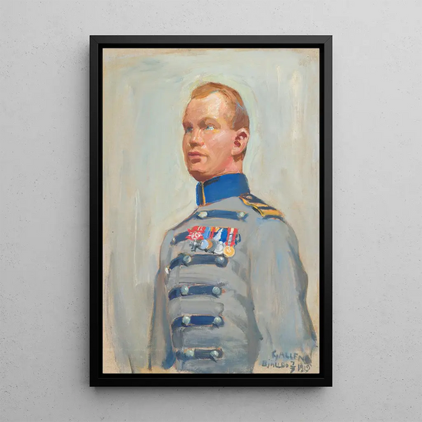 Reproduction of the painting L'ordonnance du régent Mannerheim, Gustaf Hagenau - Akseli Gallen-Kallela