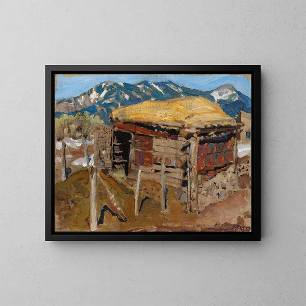van Abri dans les montagnes de Taos - Akseli Gallen-Kallela — ingelijst kunstwerk aan de muur