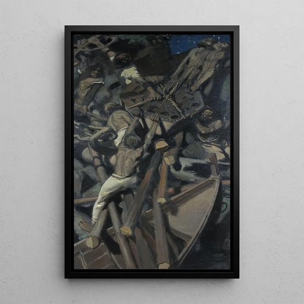 L'enlèvement de Sampo - Akseli Gallen-Kallela — framed artwork on a wall