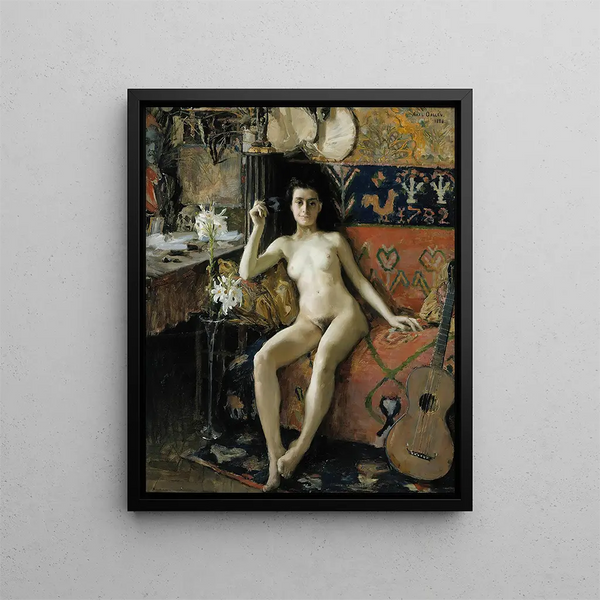 Ontmaskerd - Akseli Gallen-Kallela — ingelijst kunstwerk aan de muur