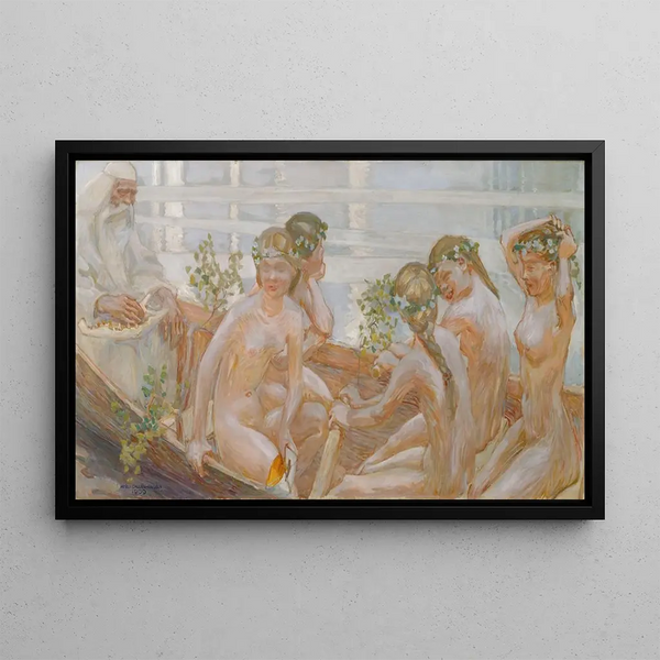 Het reisje van Vinminen - Akseli Gallen-Kallela — ingelijst kunstwerk aan de muur