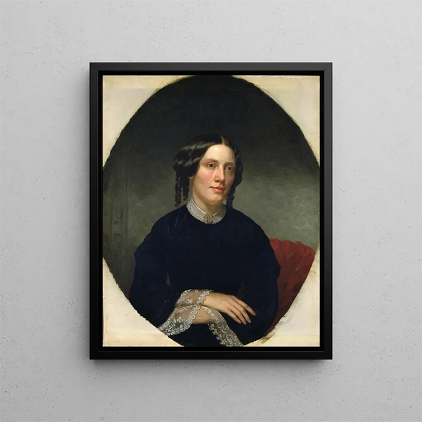 Harriet Beecher Stowe - Alanson Fisher — ingelijst kunstwerk aan de muur