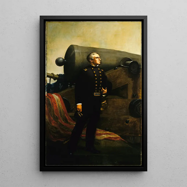 De eerste kanonschot op Fort Sumter, Major Robert Anderson - Alban Jasper Conant — ingelijst kunstwerk aan de muur