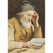 Reproduction of the painting Old man reading - Albert Anker