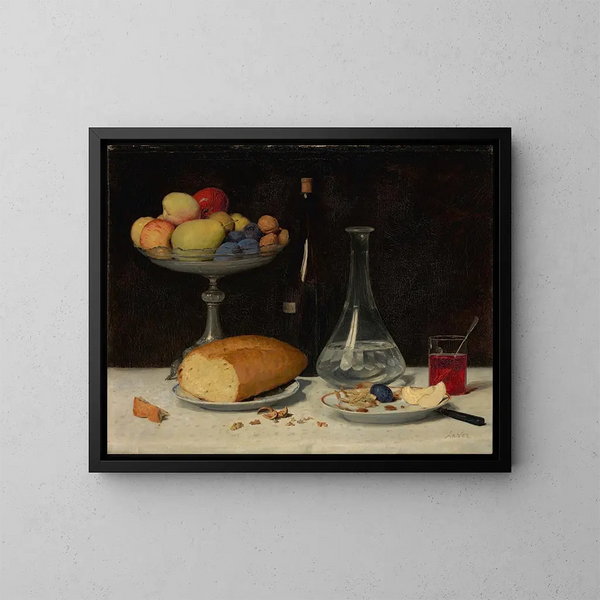 Natuurstudie met matigheid - Albert Anker — ingelijst kunstwerk aan de muur