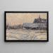 Sneeuw in de namiddag, besneeuwd dorp - Albert Baertsoen — ingelijst kunstwerk aan de muur