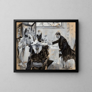 Albert Beck Wenzell - Man and Woman Dining.webp