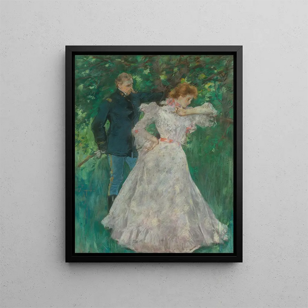 Les Nouvelles - Albert Beck Wenzell — framed artwork on a wall